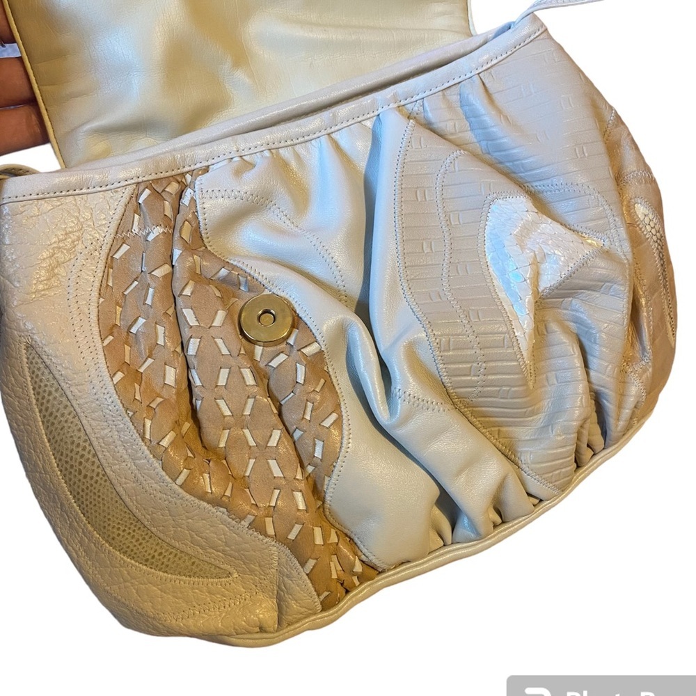 Vintage 1980s Sharif Patchwork Python Snakeskin L… - image 6